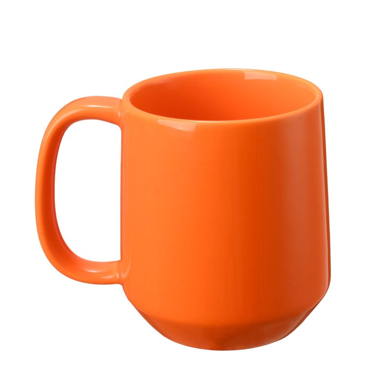 Miicol Ceramic Coffee Mug, 16 oz Large Coffee Cup, Tea Mug with Handle, Flat Bottom Mug for Men, Women, Office, Microwave and Dishwasher Safe, Multi-Color, Sun Orange - Image 1
