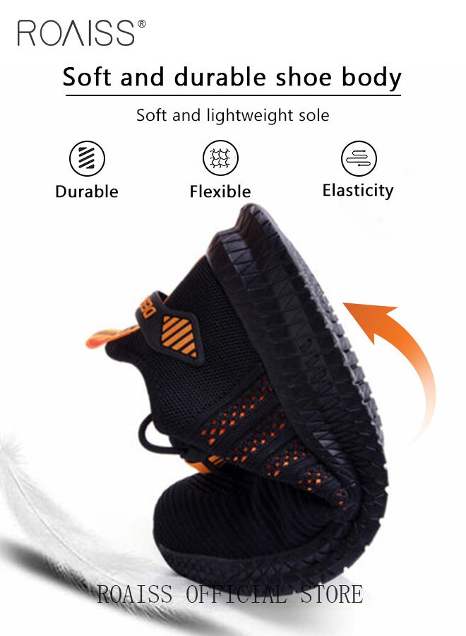 رويس أحذية رياضية أنيقة للرجال، أحذية رياضية خفيفة الوزن ومسامية للرجال، أحذية رياضية برباط غير قابلة للانزلاق، أحذية رياضية ممتصة للصدمات مع بطانة ناعمة، مناسبة للارتداء اليومي والجري والأنشطة الخارجية - Image 4