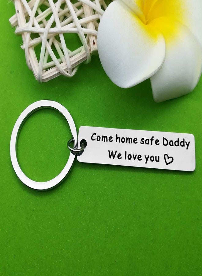 Baipilu Father's Day Gift Daddy Keychain from Son Daughter Come Home Safe Daddy Father Keychain Gift For Police Firefighter Military Gift Daddy Gift Trucker Daddy Gift Deployment Gift Christmas Gift - Image 5