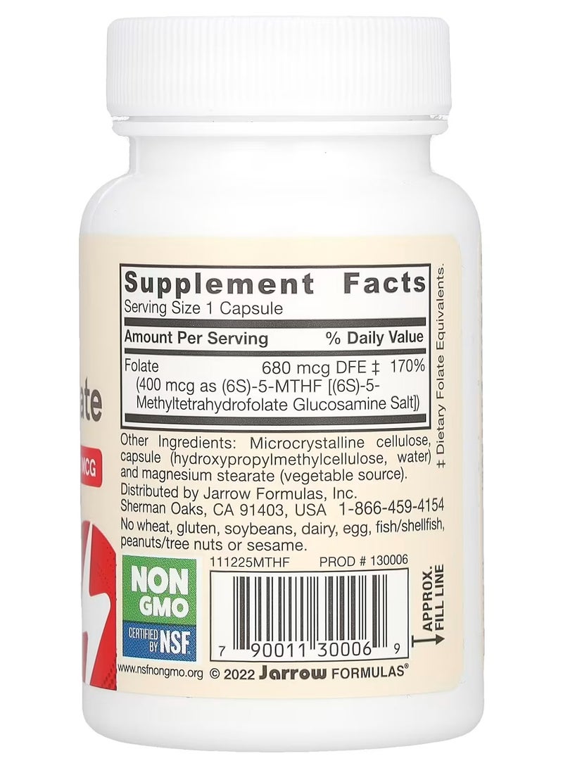 جارو فورملاز جارو فورميولا، ميثيل فولات نباتي، قوة إضافية، 400 ميكروغرام، 60 كبسولة نباتية - Image 2