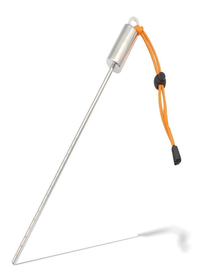 Frdhee Scuba Diving Stick 12", 316 Stainless Steel Scuba Stick Pointer Rod with Measurement Adjustable Lanyard and Swivel Snap Bolt for Underwater Shaker Noise Maker - Image 1