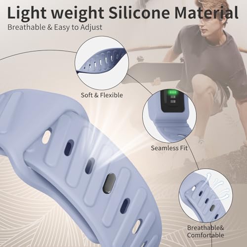 Zspoly Silicone Sport Band Compatible with Whoop 5.0 Bands One, Peak and Life,Soft Comfort Durable Replacement Wristbands Compatible with Whoop 5.0 Silicone Bands - Image 3