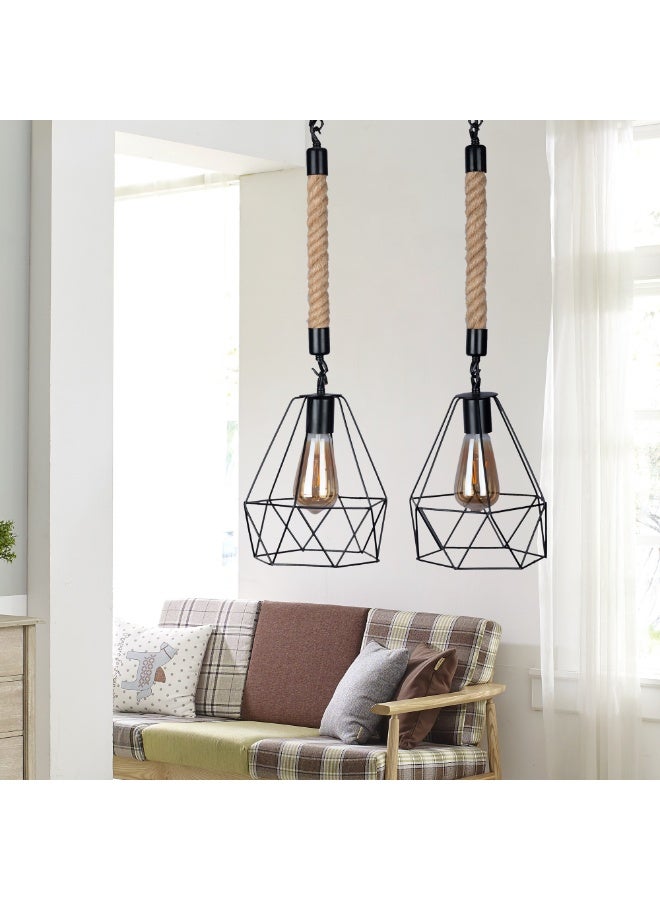 El Rawda Lighting Ritmo Ceiling Lamp | modern decorative LED E27 pendant light ceiling lamp hanging | suitable for any room | Color: Beige | Size: 63x44x63 cm - Image 2