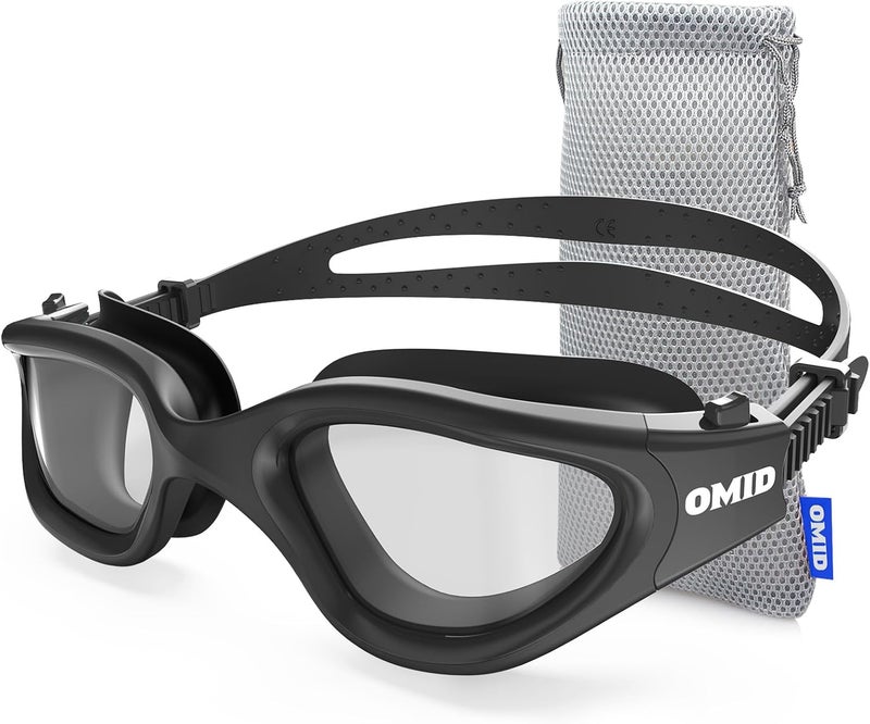 OMID Swim Goggles, P2 Polarized Swimming Goggles for Men Anti-fog Goggles Swimming for Adult Women - Image 1
