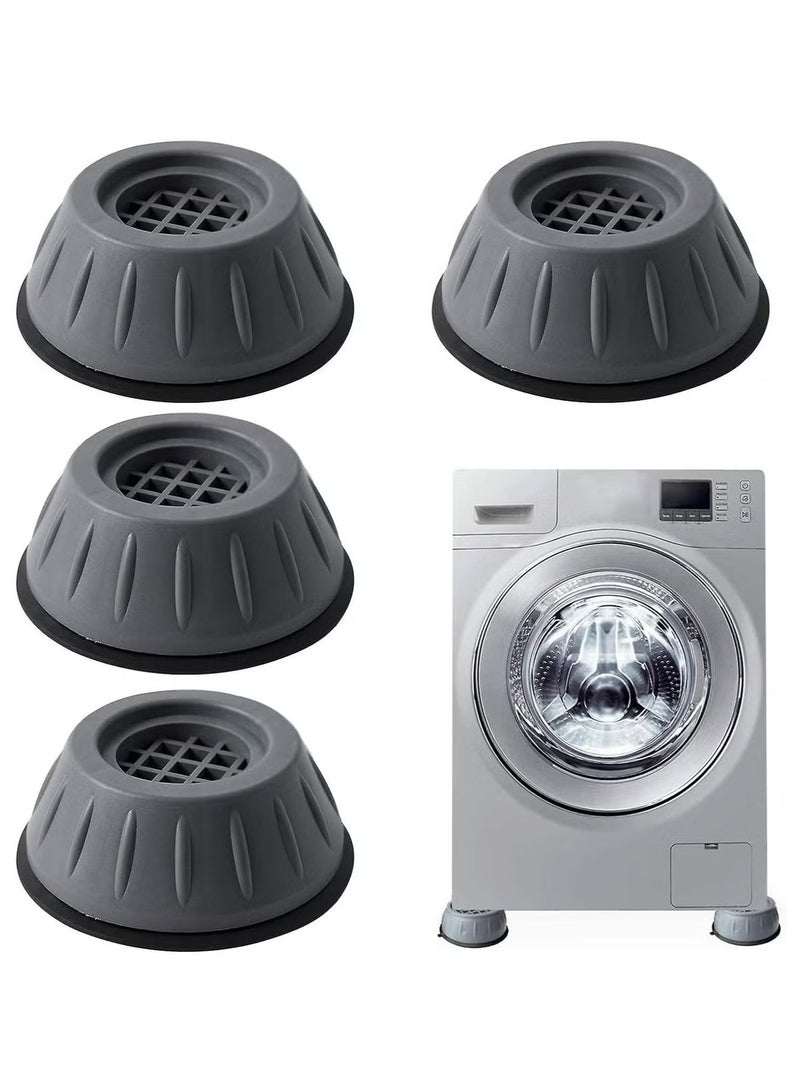 Bin Kamil "4pcs Anti-Vibration Pads for Washer & Dryer – Shock Absorbing, Noise Cancelling, Non-Slip Washing Machine Pads to Prevent Shifting, Shaking, and Walking – Heavy-Duty Floor Protectors for Quiet Laundry, Fits All Machines"  - Image 1