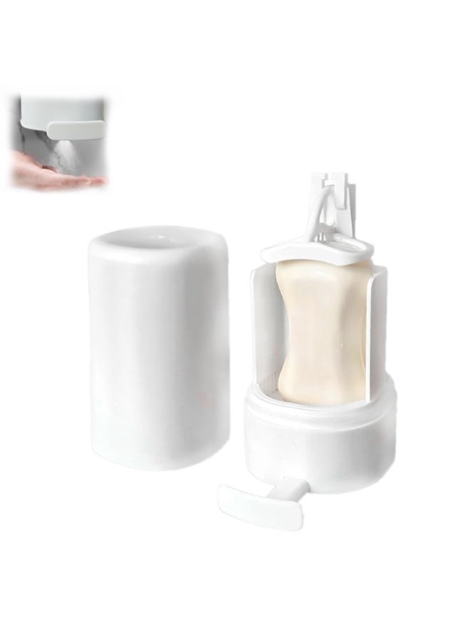 CMGTYYD Soap grinder, efficient soap grater, solid soap bar holder, wall mounted refillable soap bar grinder, great for recycling old soap into flakes, compact and portable design, easy to store, great for home use! - Image 1