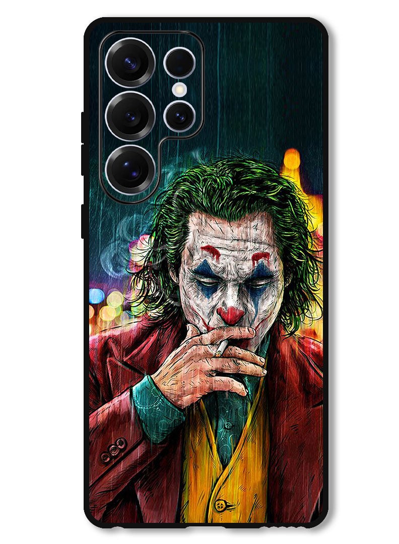 Theodor Protective Case Anti Scratch Shock Proof Bumper Cover For Samsung Galaxy S25 Ultra Joker Smoking - Image 1