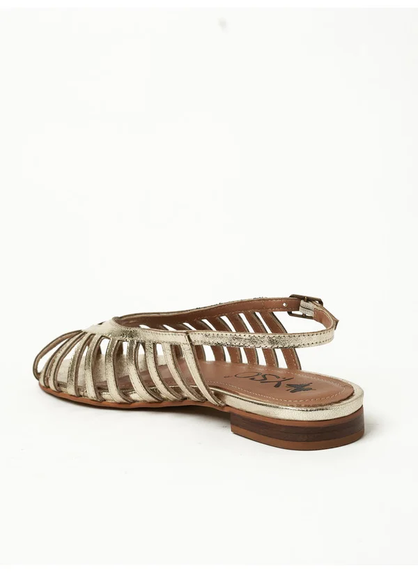 Y.so Y.SO Ladies Flat Sandals Gold | Made In India
