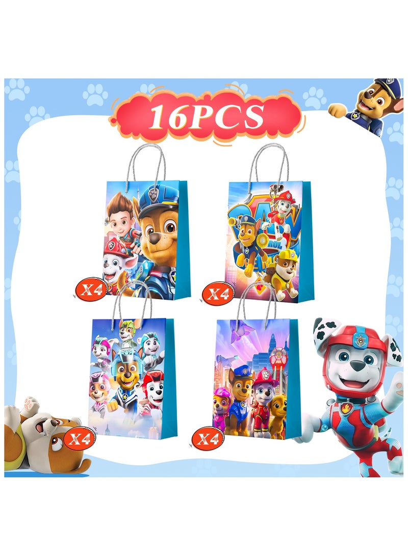 ILovhaprty Paw Patrol Party Gift Bags - 16 Pcs Paw Patrol Party Bags, Paw Patrol Gift Bags, Paw Patrol Candy Bags for Boys/Girls Children's Paw Patrol Themed Birthday Party Decoration Supplies - Image 2