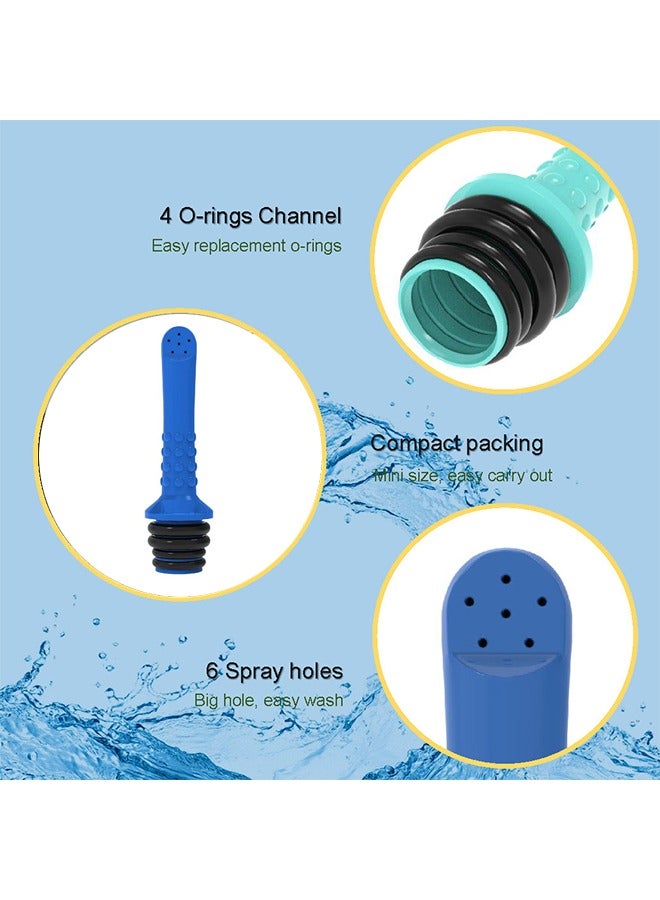 3Pcs Portable Bidet Pipe for Toilet Universal Travel Bidet Compatible with Your Plastic Bottle Handheld Shattaf for Personal Hygiene Cleaning Washing Outdoor Camping Driver Postpartum  - Image 2