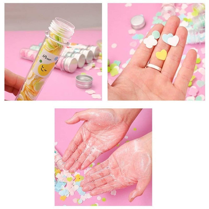 Avenn Paper Soap | Disposable Mini Soap Paper | Scented Soap Bath Flakes | Portable Flower Tube Petals | Tube Shape Bottle Paper Soap For Travelling - Image 4