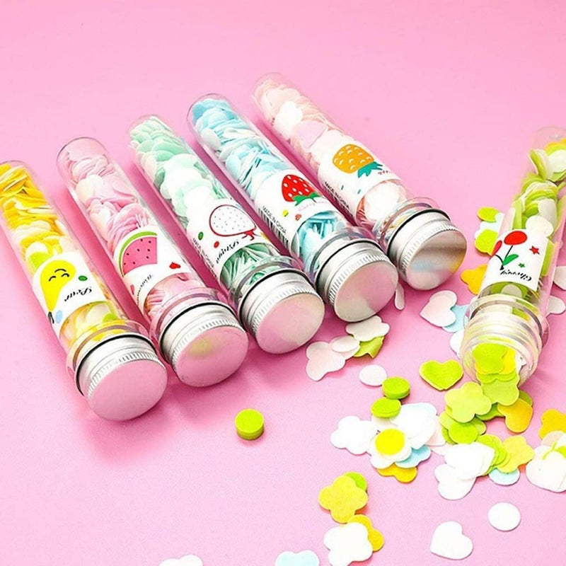 Avenn Paper Soap | Disposable Mini Soap Paper | Scented Soap Bath Flakes | Portable Flower Tube Petals | Tube Shape Bottle Paper Soap For Travelling - Image 5
