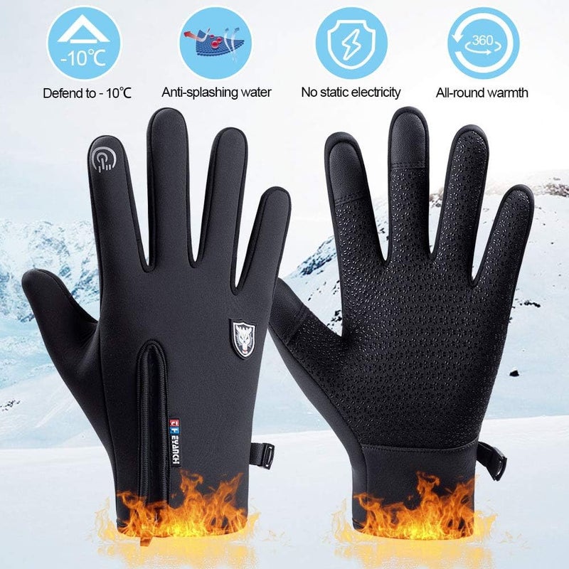 GORELOX Winter Gloves for Men Women,Cold Weather Thermal Glove Windproof Water Resistant,Keep Warm Touch Screen Gloves for Cycling Running Driving - Image 5