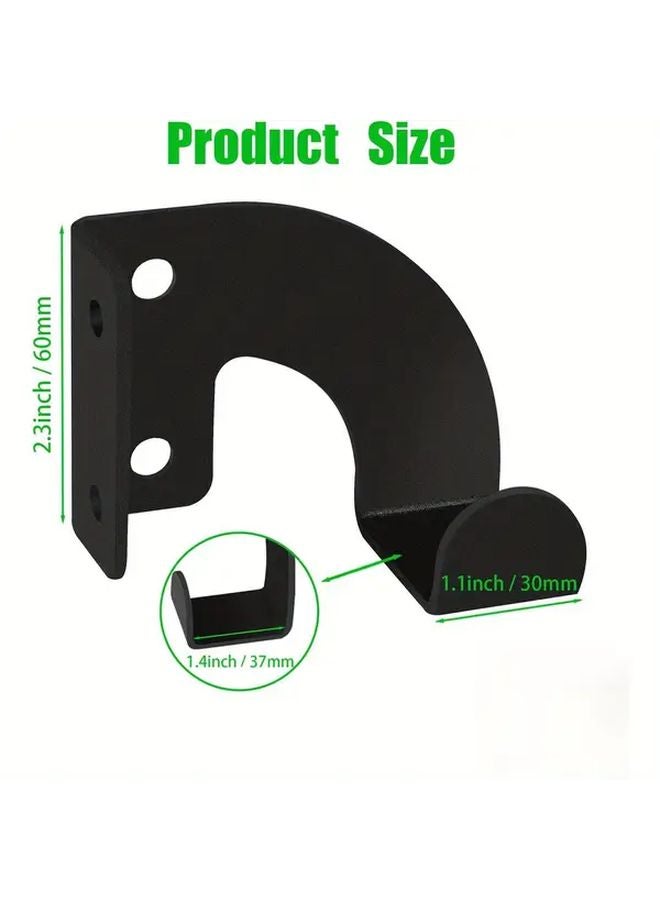 Black Heavy Duty Wall Mount Electric Saw Bracket With Pre Drilled Holes For Garage Workshop - Image 3