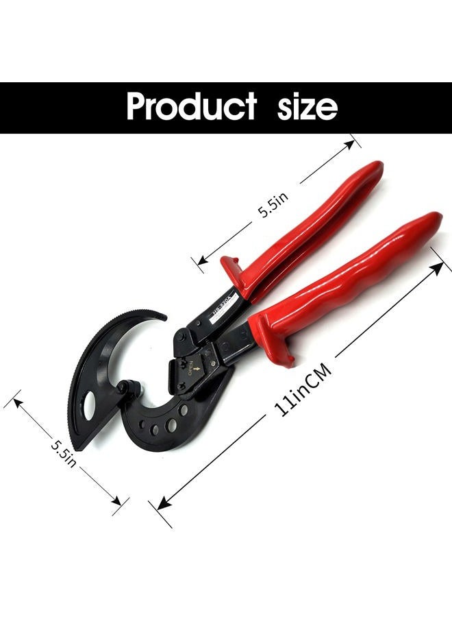 INNETOC Ratcheting Cable Cutter, 400mm2 Aluminum Copper Wire Cutters for Cutting electrical wire as Ratchet Wire Cutters (400mm2), black - Image 5