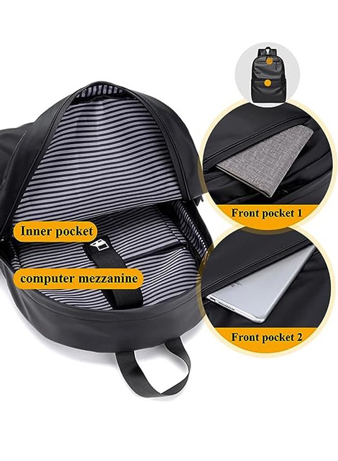 شنطة لابتوب للظهر مناسبة للسفر ومقاومة للماء وللكتب المدرسية بتصميم انيق ورفيع ومتين تناسب لابتوب مقاس 15.6 للرجال والنساء من كيشيجو - Image 5