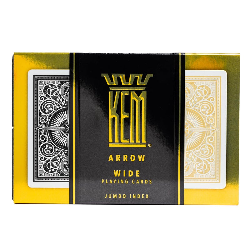 كيم KEM Arrow Black and Gold Plastic Plant -Plant - Jumbo Index Size Size Size Premium Casino Grade - 2 Scks - Image 3