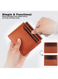 HORNBULL HORNBULL Nicolas Rust Leather Wallet for Men | Genuine Leather Mens Wallet with RFID Safety | Gift Wallets for Men  - Image 3