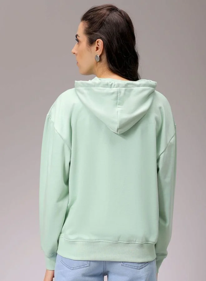 Freehand  Women Relaxed Fit Anime Printed Hooded Neck Long Sleeve Hooded Sweatshirt  | Best Price UAE