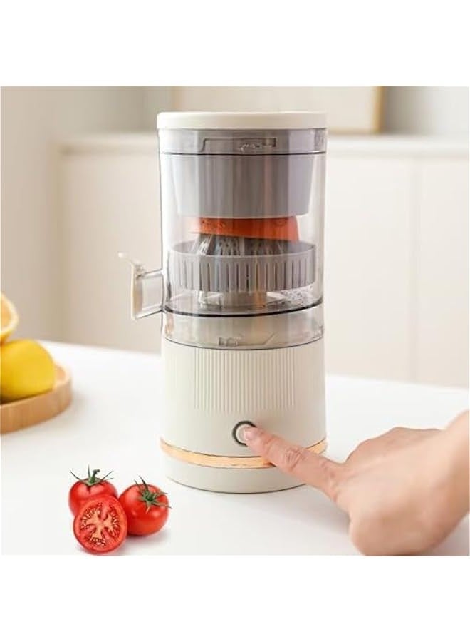 Automatic Separation Juicer Machine, Rechargeable Pure Juicers for Vegetables and Fruits With USB Cable, Easy to Clean Portable Electric Juicer for Oranges and Lemons, Citrus, Grapefruit (Green, 7.4  - Image 2