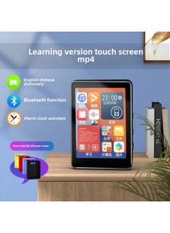 Generic English Bluetooth Mp4 Alarm Clock Mp3 Student Edition P5 Novel Learning Edition Touch Walkman Watch Touch Screen Song Video-Body Color:Plastic Button Version 2.0inch-Memory Capacity:4g+ Official Standard Configuration  - Image 3