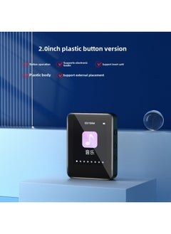 Generic English Bluetooth Mp4 Alarm Clock Mp3 Student Edition P5 Novel Learning Edition Touch Walkman Watch Touch Screen Song Video-Body Color:Plastic Button Version 2.0inch-Memory Capacity:4g+ Official Standard Configuration  - Image 1