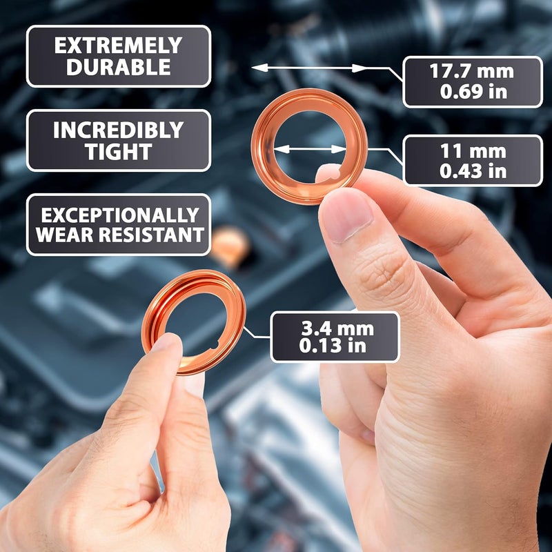 AUTOMAJOR 20pcs Oil Drain Plug Gasket Washer Seal - 12mm Crush Washer Oil Drain Plug OEM 11026-JA00A Replacement for Nissan/Infiniti G35 G37 Nissan - Rogue Sentra Xterra Altima Frontier Armada Jukes 350Z - Image 3