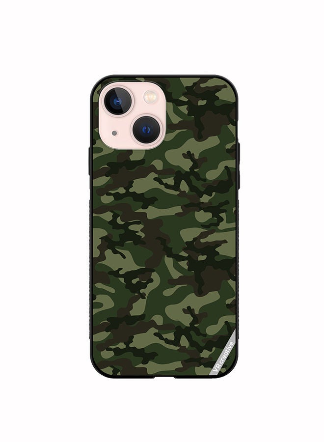 VR CREATIVE Protective Case Cover For Apple iPhone 13 mini Camouflage Green Design Multicolour - Image 1
