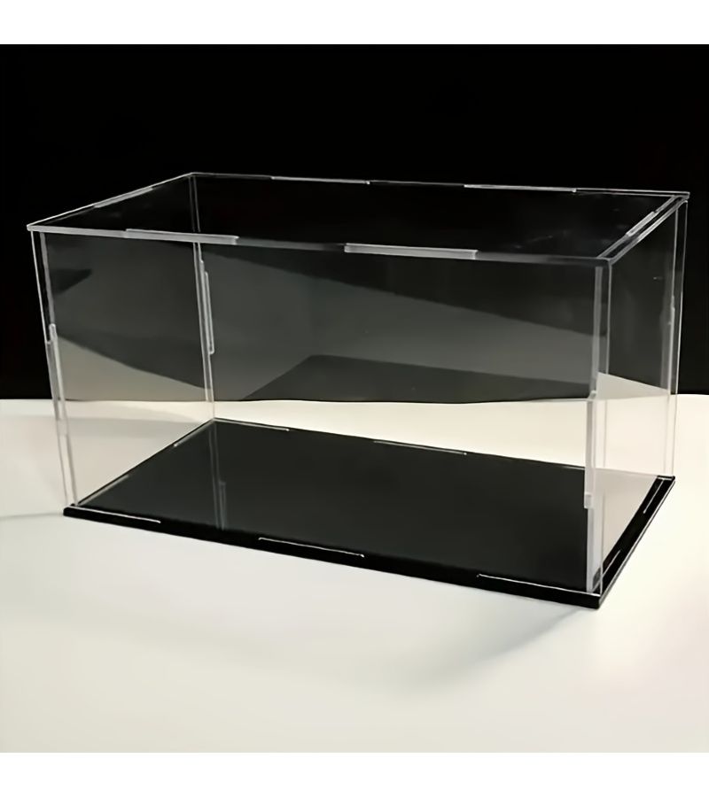 Removable Acrylic Display Case Transparent And Dustproof Perfect For Showcasing Small Statues Figurines And Collectibles Available In Various Sizes 3.94 X 3.94 X 9.84 Inch - Image 1