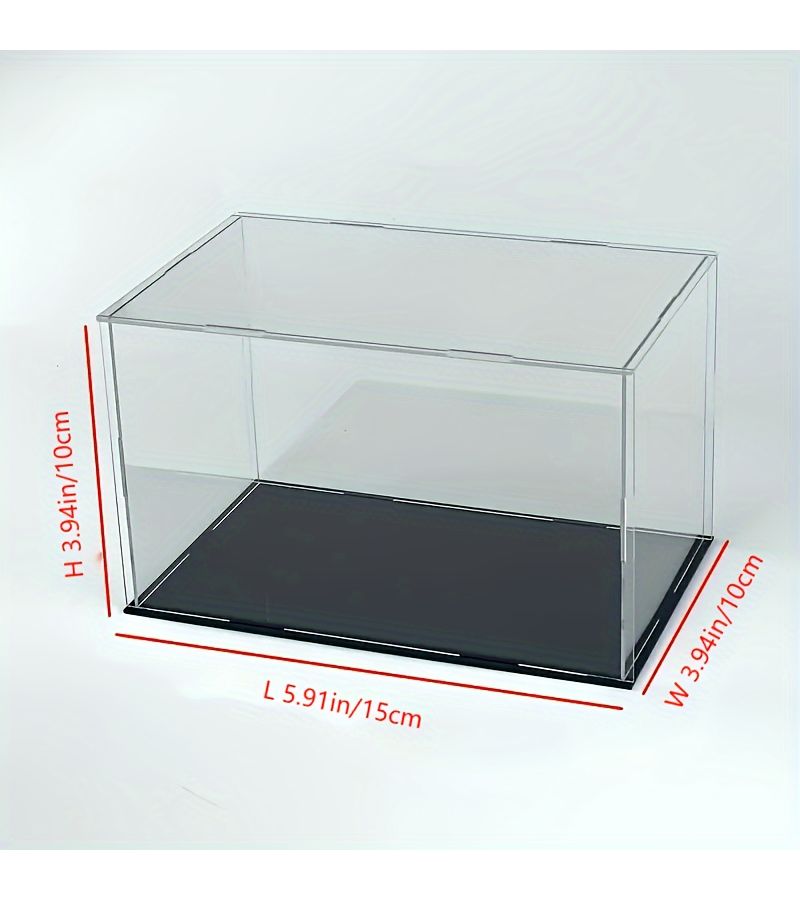 Removable Acrylic Display Case Transparent And Dustproof Perfect For Showcasing Small Statues Figurines And Collectibles Available In Various Sizes 3.94 X 3.94 X 9.84 Inch - Image 5