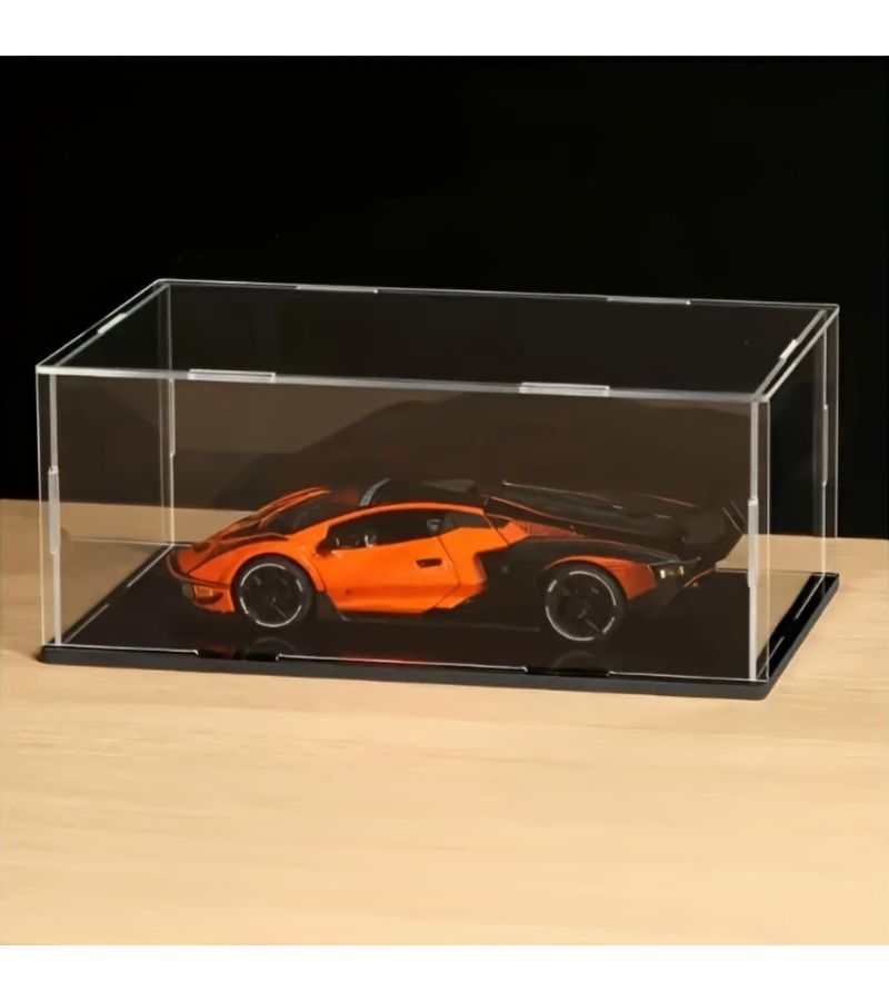 Removable Acrylic Display Case Transparent And Dustproof Perfect For Showcasing Small Statues Figurines And Collectibles Available In Various Sizes 3.94 X 3.94 X 9.84 Inch - Image 2