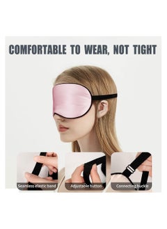 NNEWVANTE Silk Sleep Mask,2 Pack 100% Real Natural Pure Silk Eye Mask with Adjustable Strap,Eye Mask for Sleeping,Eye Sleep Shade Cover, Blocks Light Reduces Puffy Eyes Gifts  - Image 5
