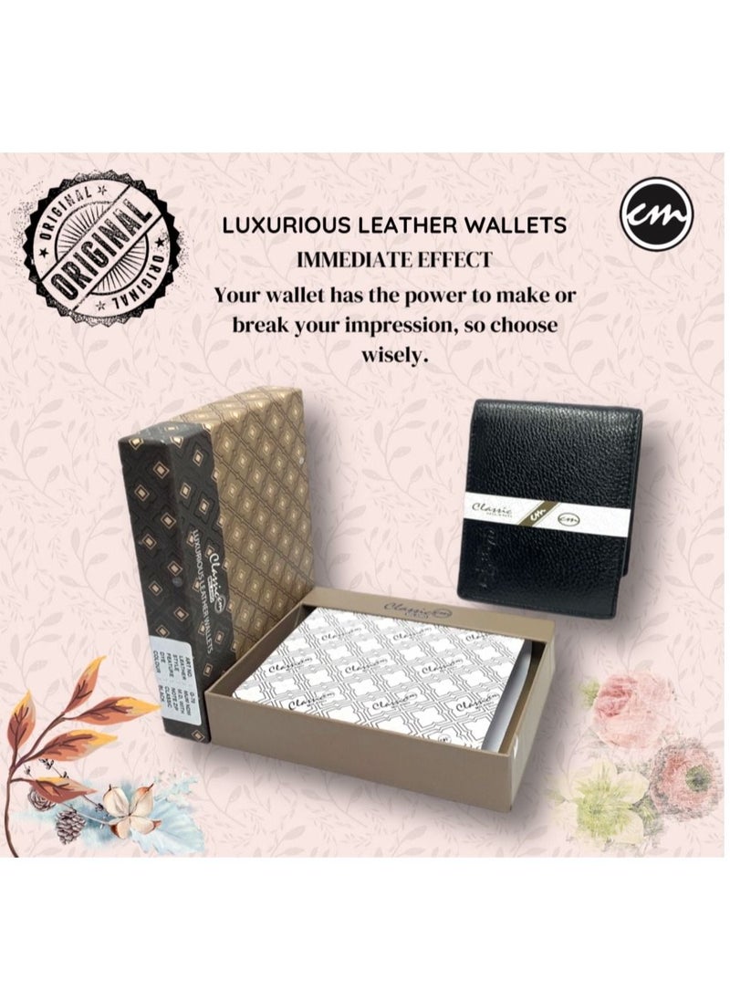 Classic Milano - Classic Milano Wallet for Men - Genuine Leather Card Holder Wallet, RFID Blocking Bifold Mens Wallet with Coin Pouch, Slim Wallet for Men, Durable Man Wallet - Ideal Gift - Image 1