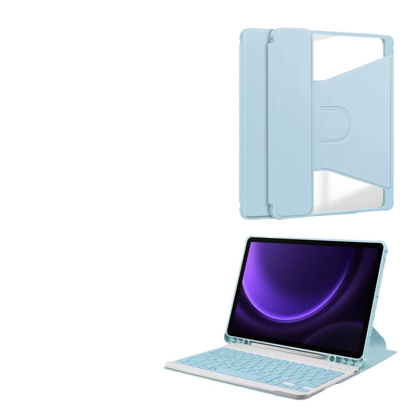 DGG حافظة آيباد متوافقة مع عدة موديلات آيباد باللون أزرق باللون الأزرق iPad - Image 5