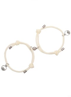 2-Piece Magnetic Couple Bracelet Mutual Attraction Relationship Matching