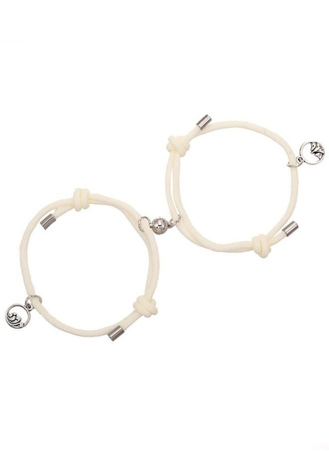 Arabest - 2-Piece Magnetic Couple Bracelet Mutual Attraction Relationship Matching - Image 1
