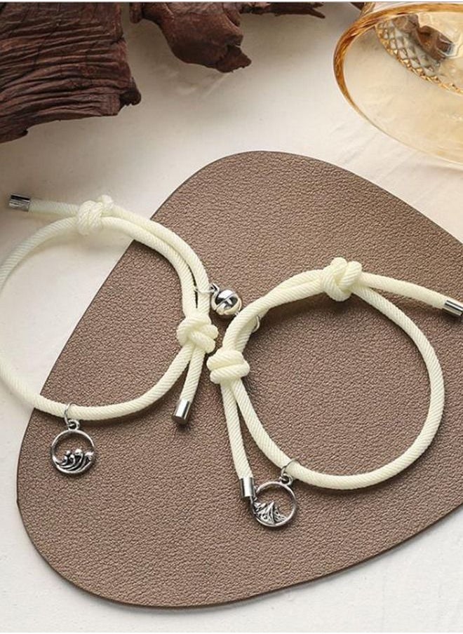 Arabest - 2-Piece Magnetic Couple Bracelet Mutual Attraction Relationship Matching - Image 1