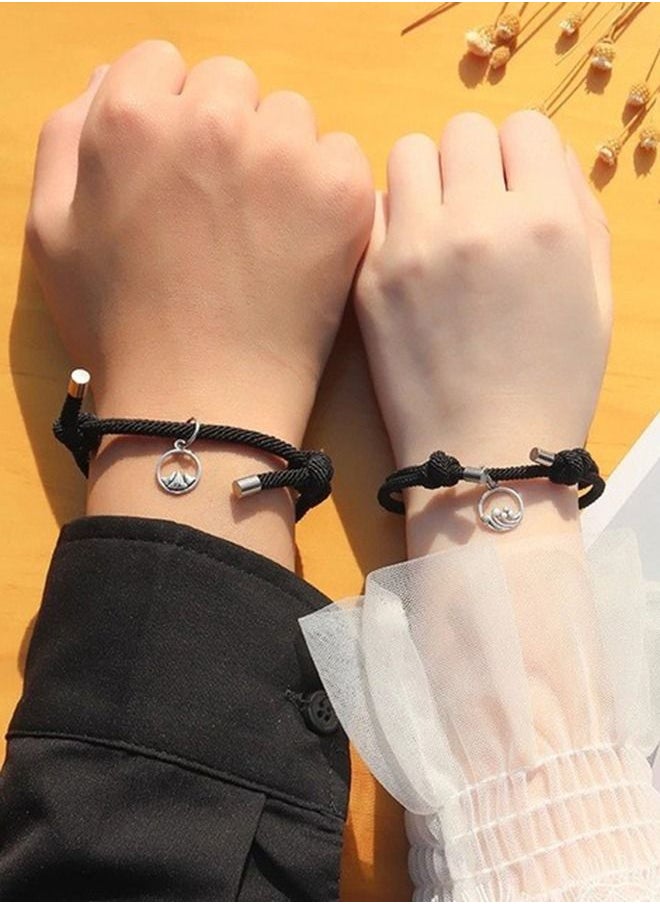 Arabest - 2-Piece Magnetic Couple Bracelet Mutual Attraction Relationship Matching - Image 1