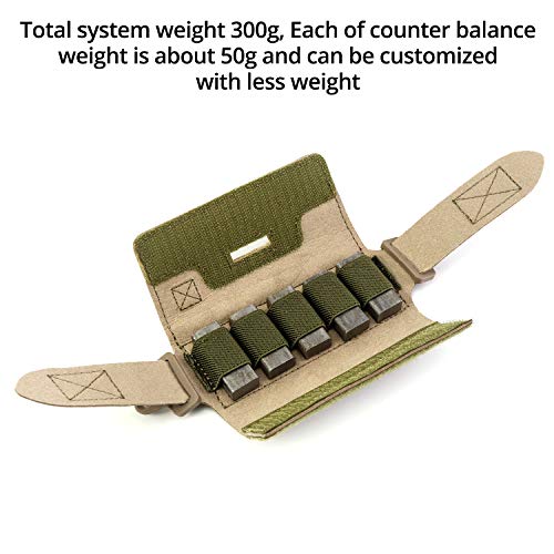QWORK Helmet Counterbalance Weight Bag, Tactical Helmet Counterweight NVG Pouch Compatible with OPS Fast BJ PJ MH Tactical Helmets/Helmet Accessories - Image 2