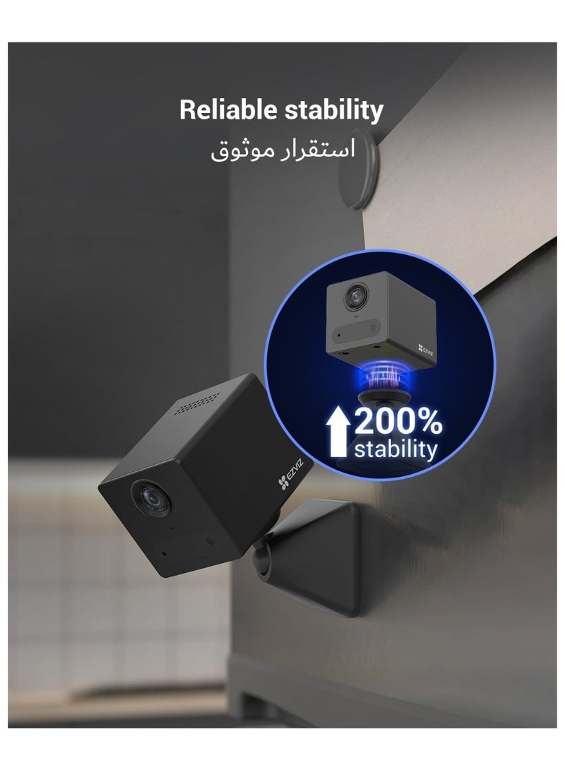 EZVIZ CB2 Security Camera with Battery, 1080p WiFi camera, Mini Camera with Smart Human Motion Detection, Two Way Talk, Install with Magnetic Base, Night Vision, Supported Cloud & SD card Storage（Black） - Image 5