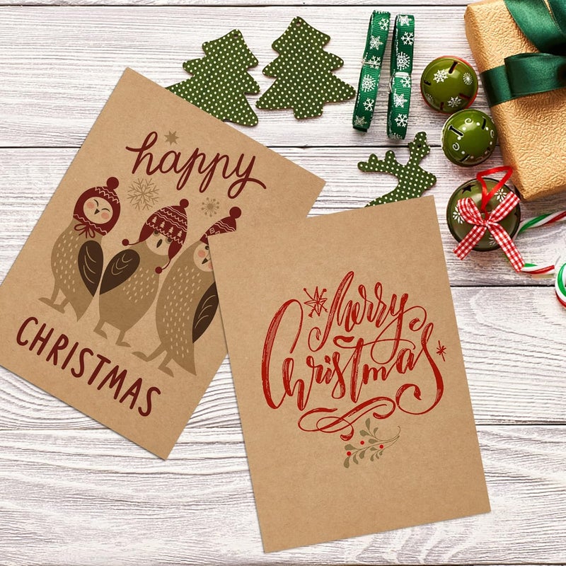 Goefun Brown Kraft Cardstock 5x7 Blank Cards, Goefun 100 Pack 80lb Cover Card Stock for Invitations, Business, Greetings, DIY - Image 4