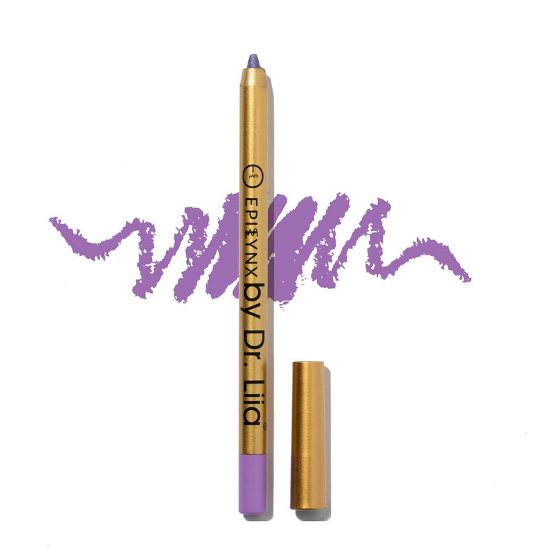 EPILYNX Long Lasting GlideOn Gel Eyeliner Pencil  GlutenFree Hypoallergenic Vegan  12ml  Royal Purple Shimmer by Dr Liia
