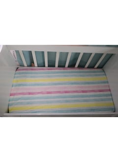 Bebek Özel Baby Special Baby and Kids Fitted Sheet Rainbow Strips 70 x 140 cm  - Image 2