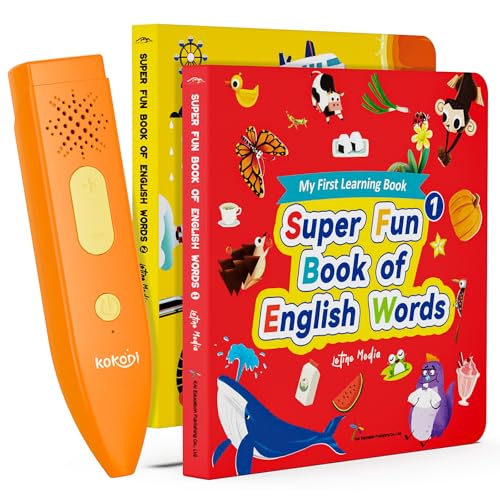 KOKODI Talking Pen Books Sets Interactive Audio Sound Books Kids Learning Electronic Toys for Toddlers Kids Autism Sensory Games Early Educational Gifts Birthday Gifts for Boys Girls Age 2 3 4 5 - Image 1