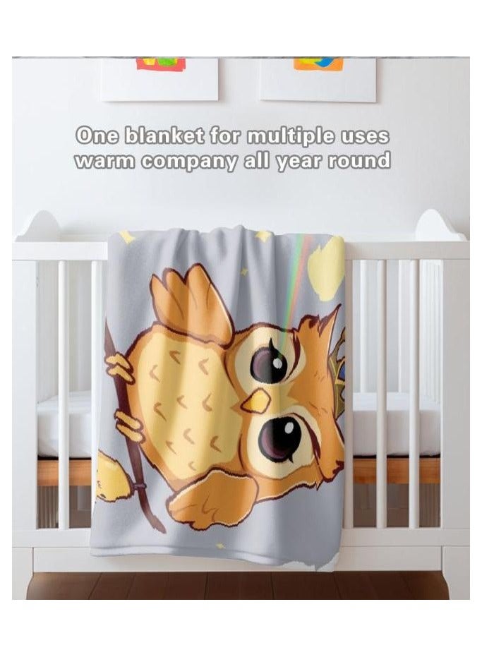 general Children's or student cartoon flannel thin blanket (warm and comfortable, suitable for sleep, games) 100cm*150cm - 1175 - Image 1