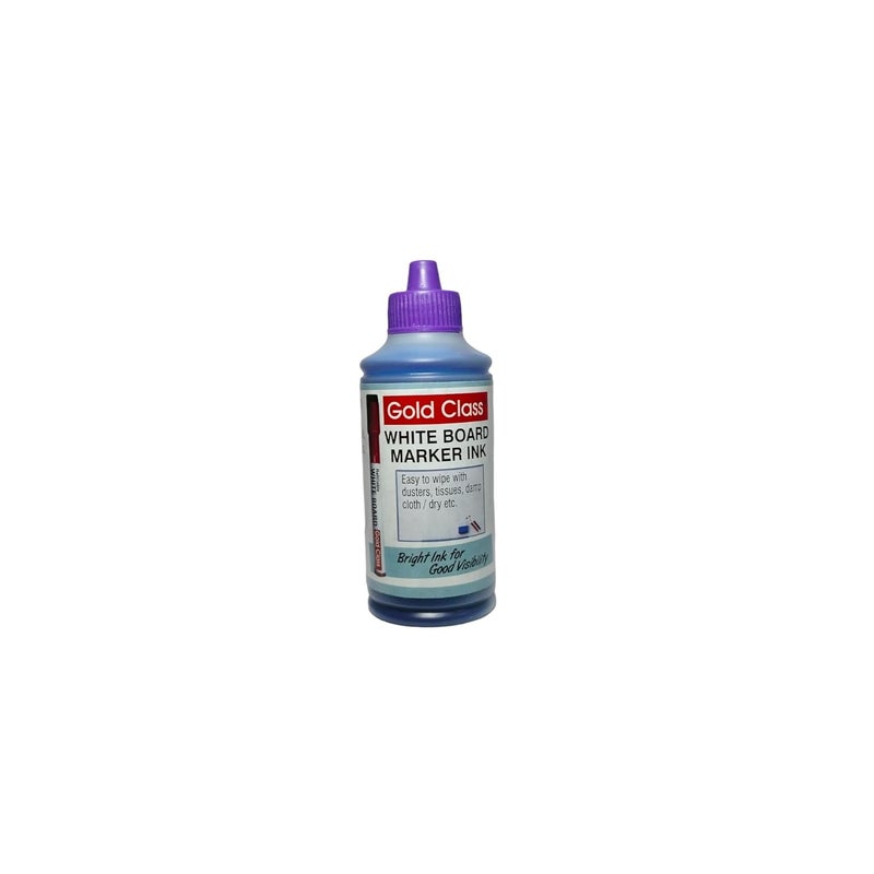 Gold Class White Board Marker Ink - 100 ML_PCK-01_Blue| Suitable for White Board Surface |School Stationery |Easily Refill |Bold Blue Color |Smudge Proof|Quick Drying |Indian Brand. - Image 2