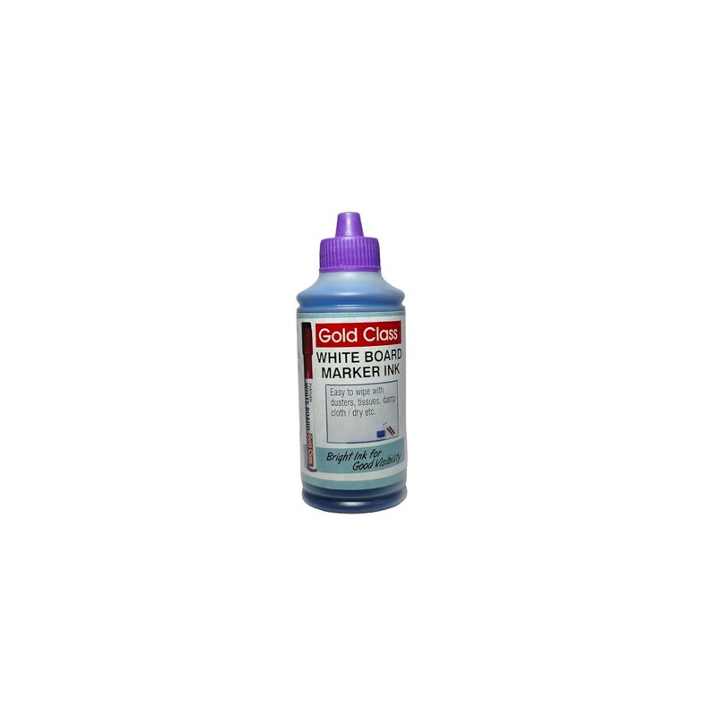 Gold Class White Board Marker Ink - 100 ML_PCK-01_Blue| Suitable for White Board Surface |School Stationery |Easily Refill |Bold Blue Color |Smudge Proof|Quick Drying |Indian Brand. - Image 3