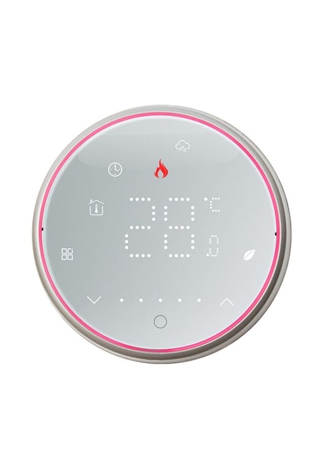 ماركة غير محددة بخاخ BHT-6001GCL 95-240V AC 5A ترموستات دائري ذكي للتدفئة بمؤشر LED بدون واي فاي (باللون الأبيض)  - Image 1