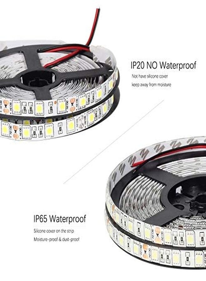 protium 12V RGB Light Strip, 5050 SMD, 60LED/m, IP65 Waterproof, 5 Meter (White PCB), Without Controller & Supply - Image 3