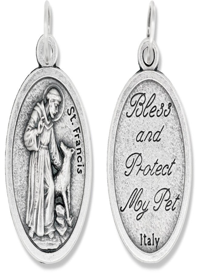 VENERARE St Francis Protect and Bless My Pet Dog Cat Medal 1 Inch - Image 1